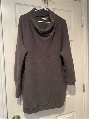 O'Neill Charcoal Cowl Neck Sweater Tunic